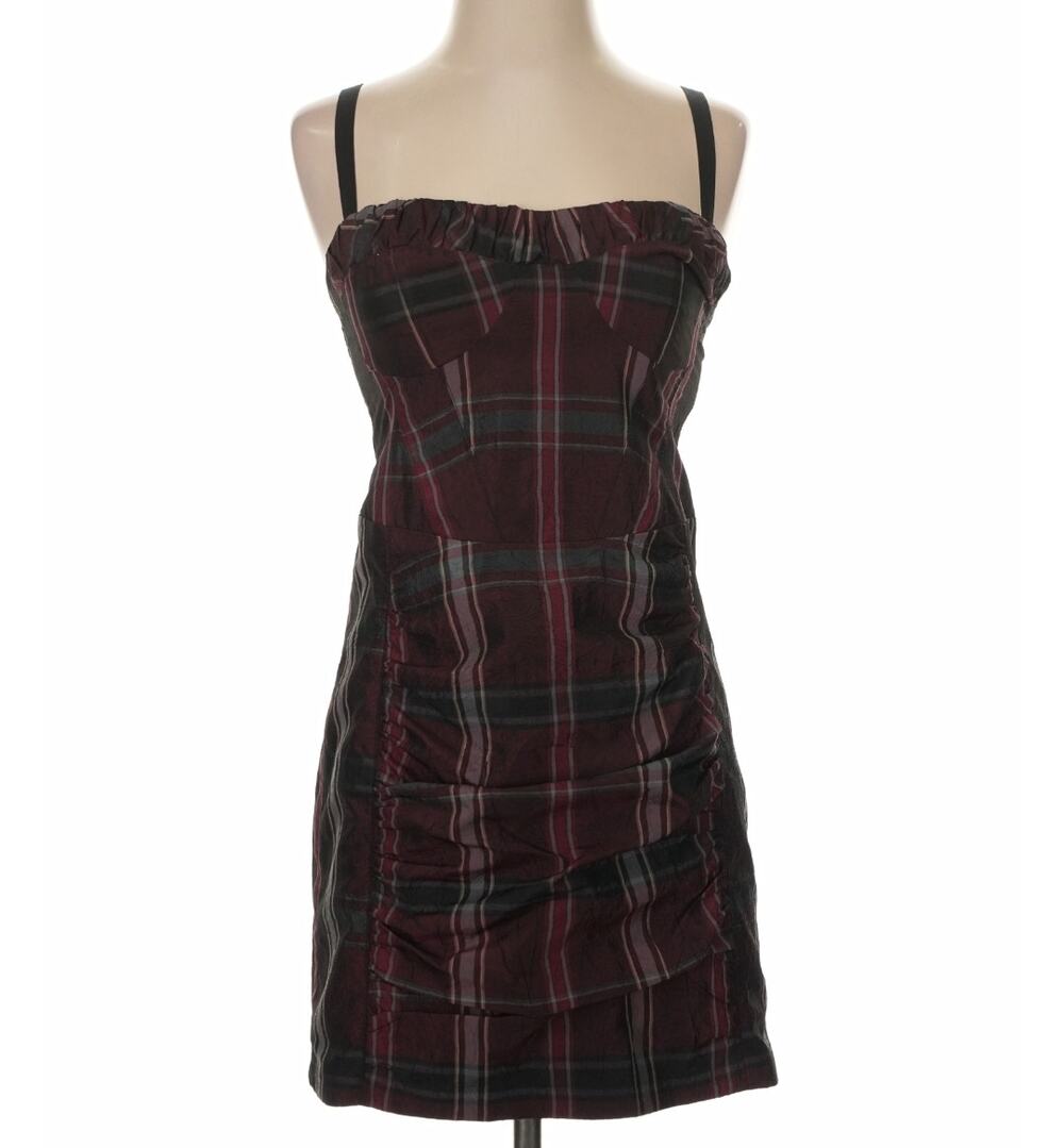 Nanette Lepore Vintage Y2K Plaid Minidress (0)